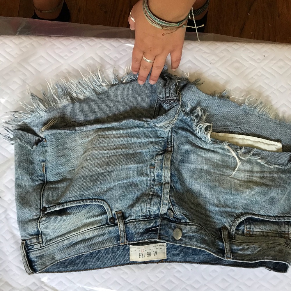 Free people high rise shorts